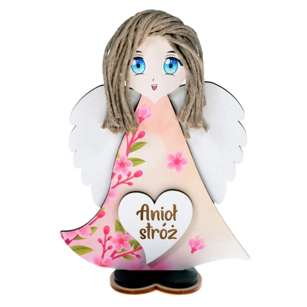 Aniołek stojący z serduszkiem N1