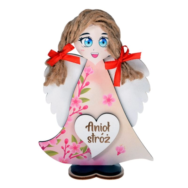 Aniołek stojący z serduszkiem N1