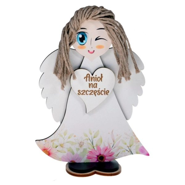 Aniołek stojący z serduszkiem N10