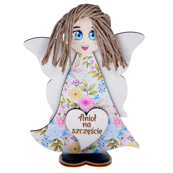 Aniołek stojący z serduszkiem N2