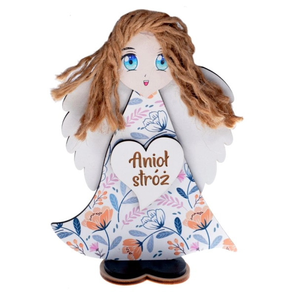 Aniołek stojący z serduszkiem N4