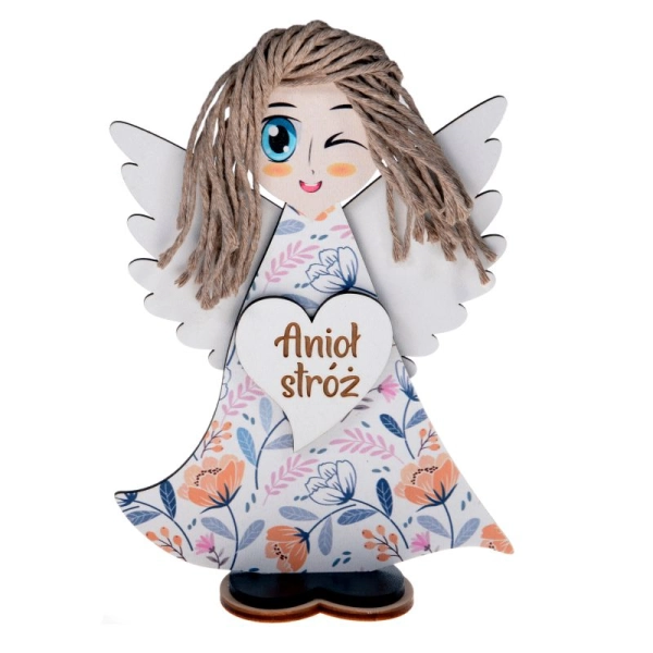 Aniołek stojący z serduszkiem N4