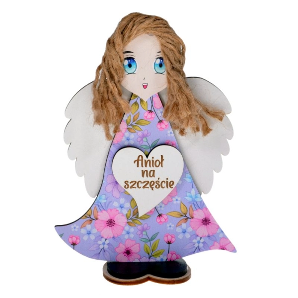 Aniołek stojący z serduszkiem N5