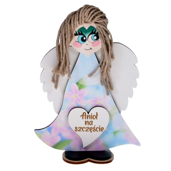 Aniołek stojący z serduszkiem N6