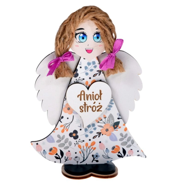 Aniołek stojący z serduszkiem N7