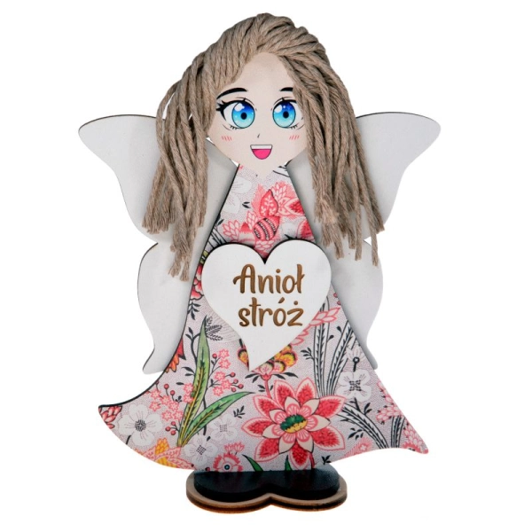 Aniołek stojący z serduszkiem N9