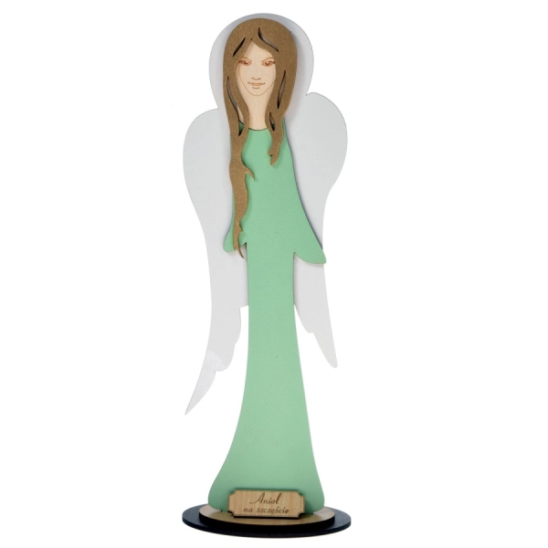 Aniołek DŁUGI malowany na podstawce