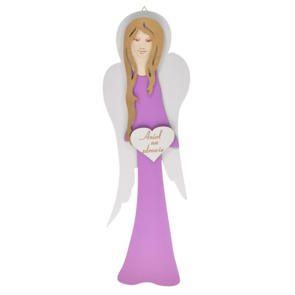 Aniołek DŁUGI malowany zawieszka