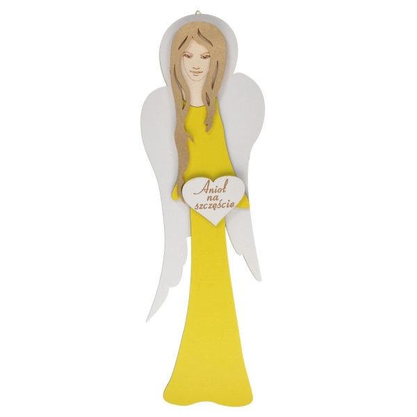 Aniołek DŁUGI malowany zawieszka