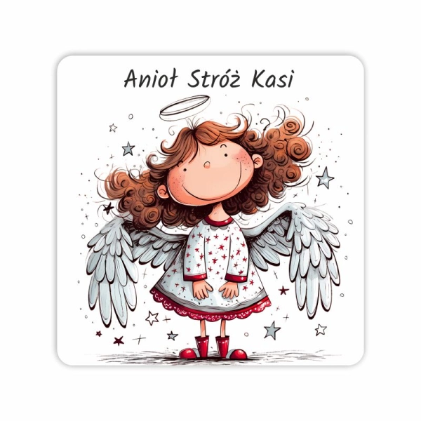 Magnes kwadrat z Aniołkami N2 MIX