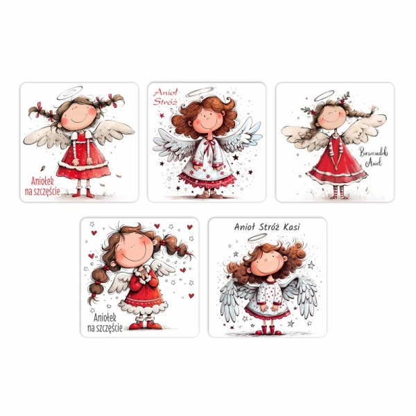 Magnes kwadrat z Aniołkami N2 MIX