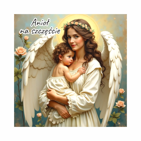 Magnes kwadrat z Aniołkami MIX