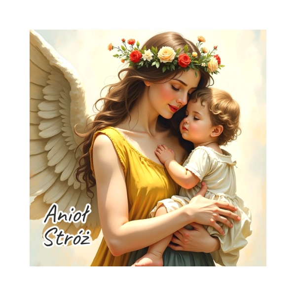 Magnes kwadrat z Aniołkami MIX