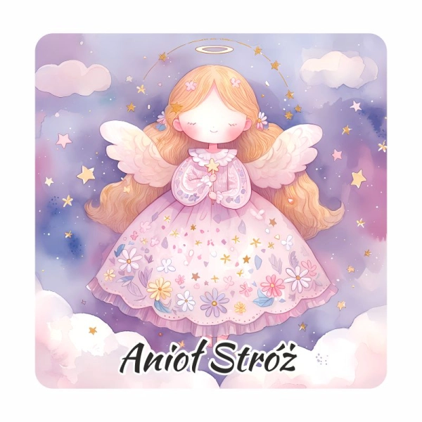 Magnes kwadrat z Aniołkami N3 MIX