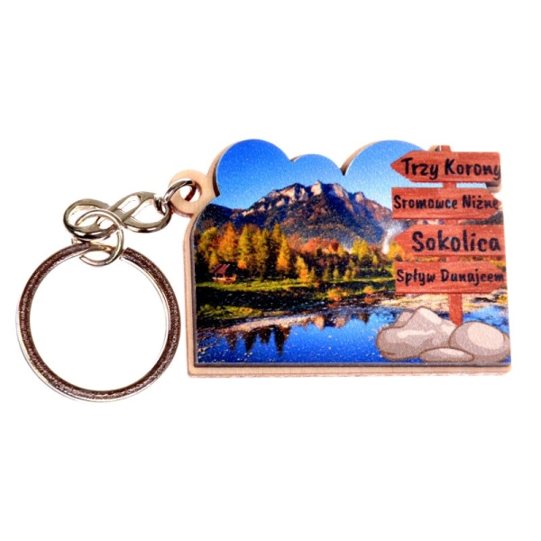 Breloczek drogowskaz z metalowym uchwytem