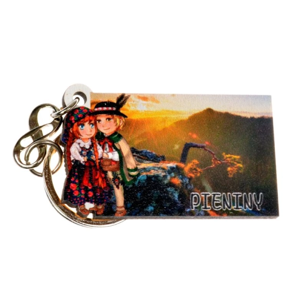 Breloczek z góralami i widoczkiem