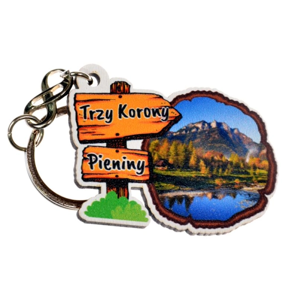 Breloczek drogowskaz z korą