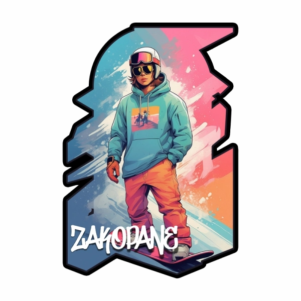 Drewniany brelok Zimowy N1