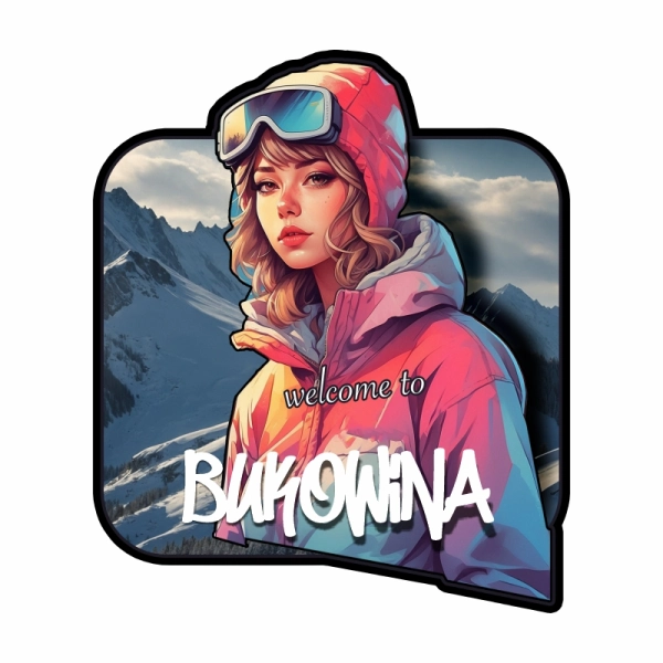 Drewniany brelok Zimowy N4