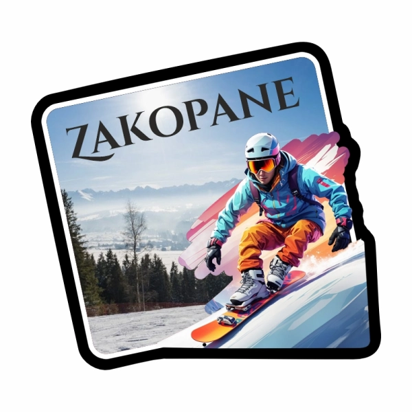 Drewniany brelok Zimowy N5