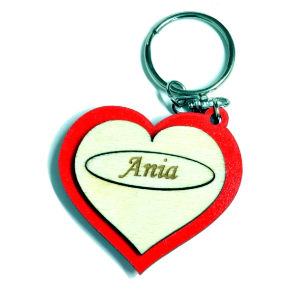Brelok serce  z dedykacją