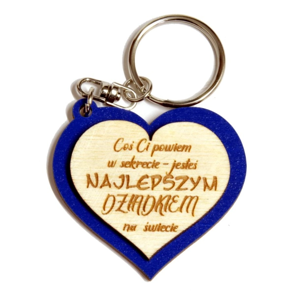 Brelok serce  z dedykacją