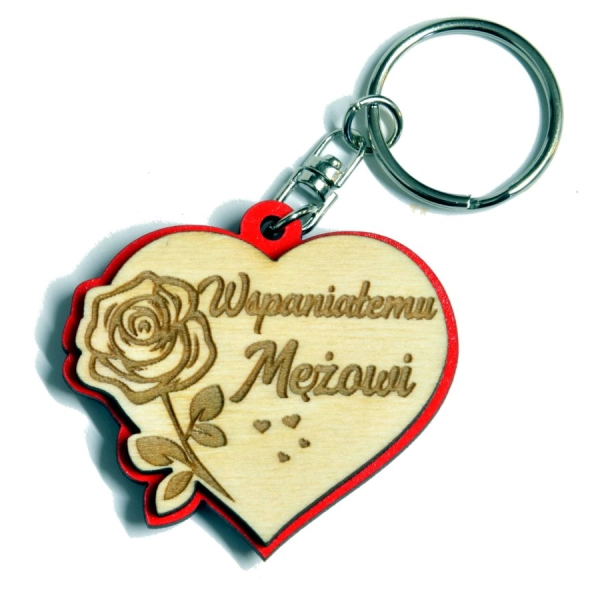 breloczek serce dla męża
