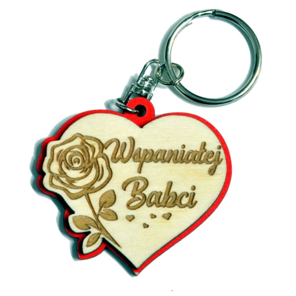 breloczek serce dla babci
