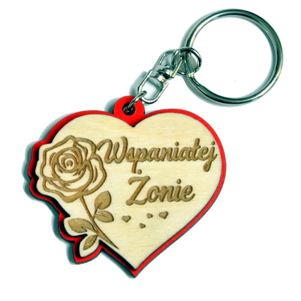 breloczek serce dla żony