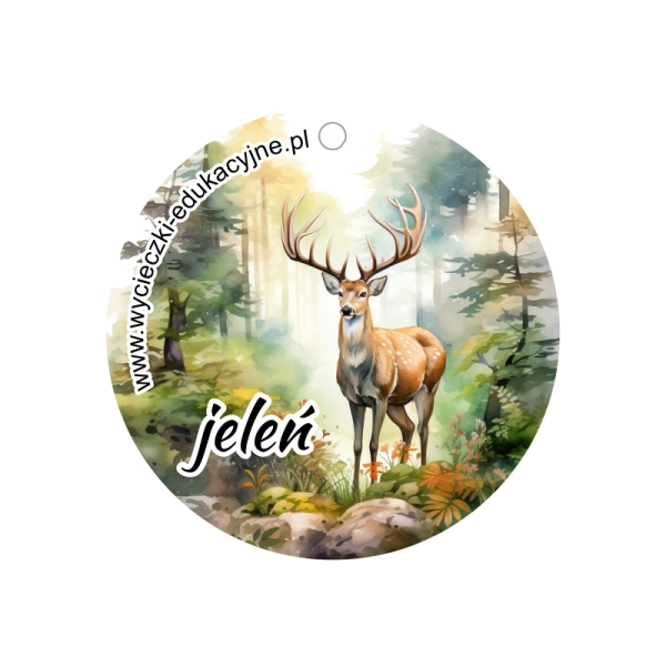 Drewniany brelok Jeleń