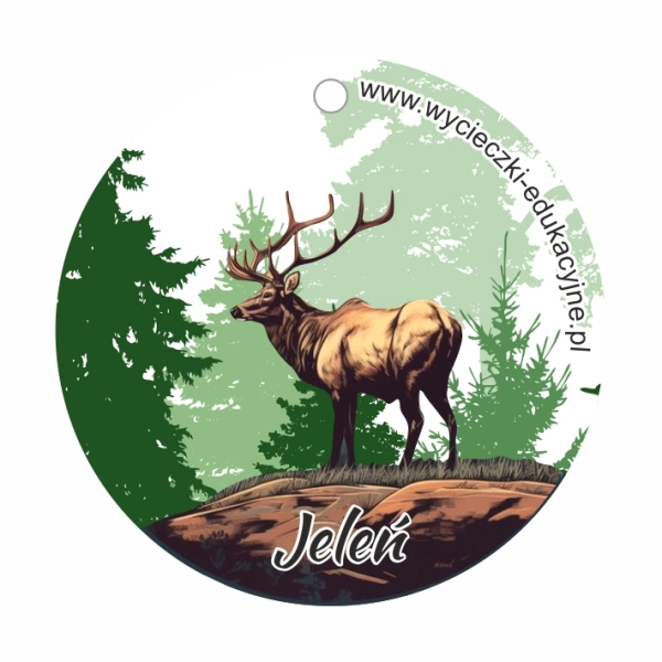 Drewniany brelok Jeleń N2