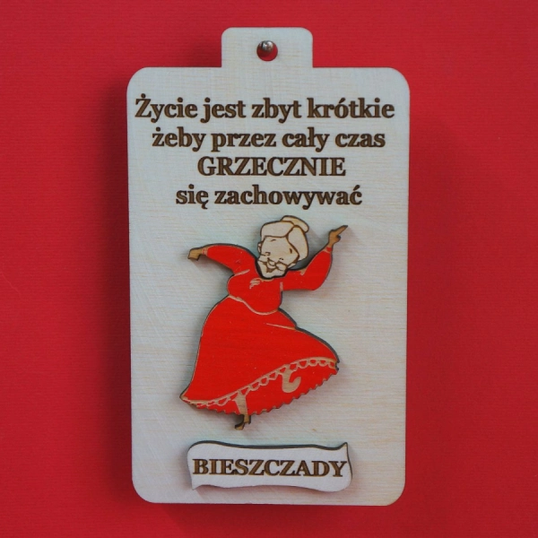 Drewniana deska pamiątka