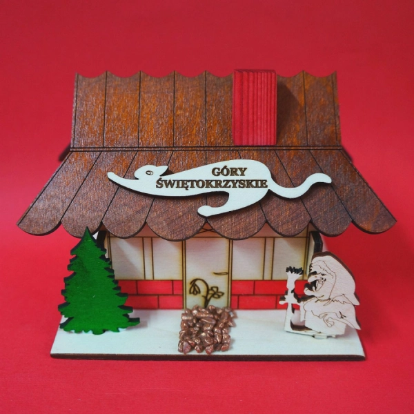 drewniana skarbonka czarownica