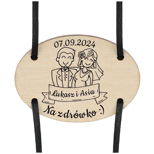 Kieliszek w skórze WESELNY