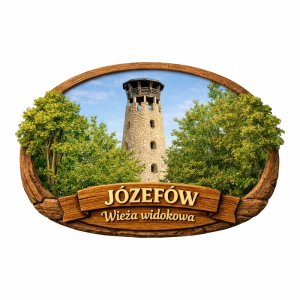 Drewniany magnes leśny N10