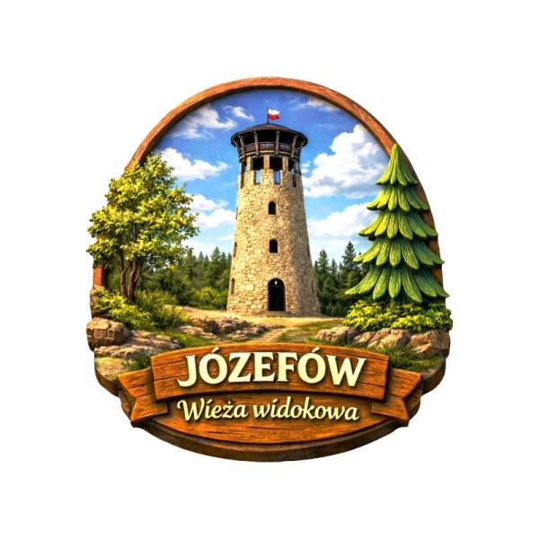 Drewniany magnes leśny N11