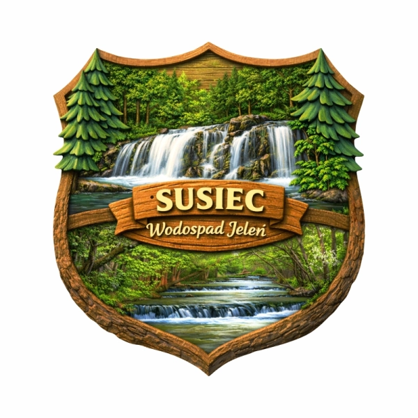 Drewniany magnes leśny N3