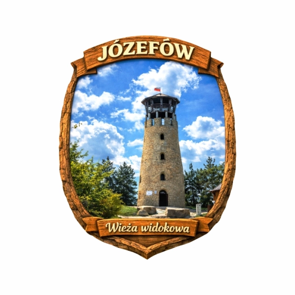 Drewniany magnes leśny N4