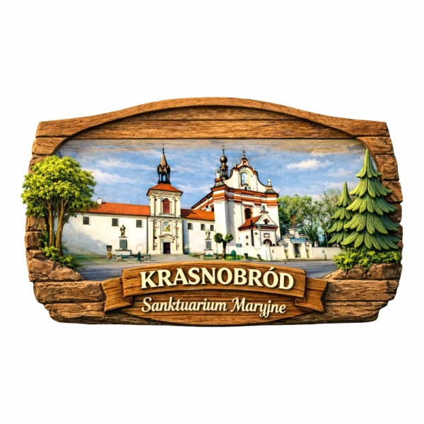 Drewniany magnes leśny N7