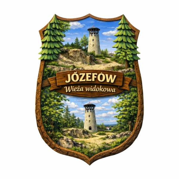 Drewniany magnes leśny N8