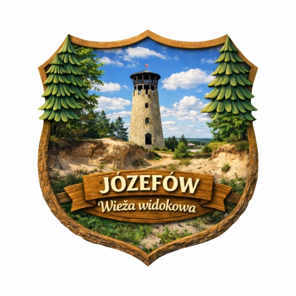 Drewniany magnes leśny N9