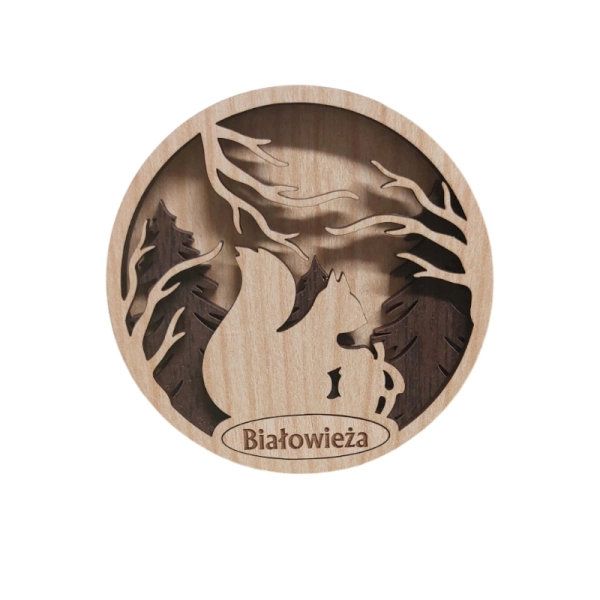 Drewniany magnes 3D N7