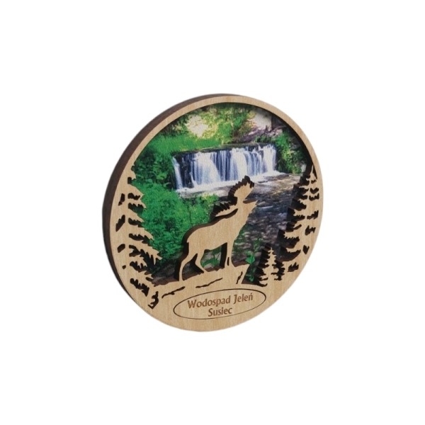 Drewniany magnes Ażurowy Łoś N1