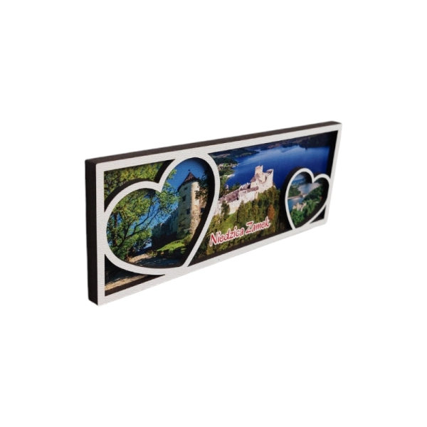 Drewniany magnes Panorama dwuwarstwowa N3