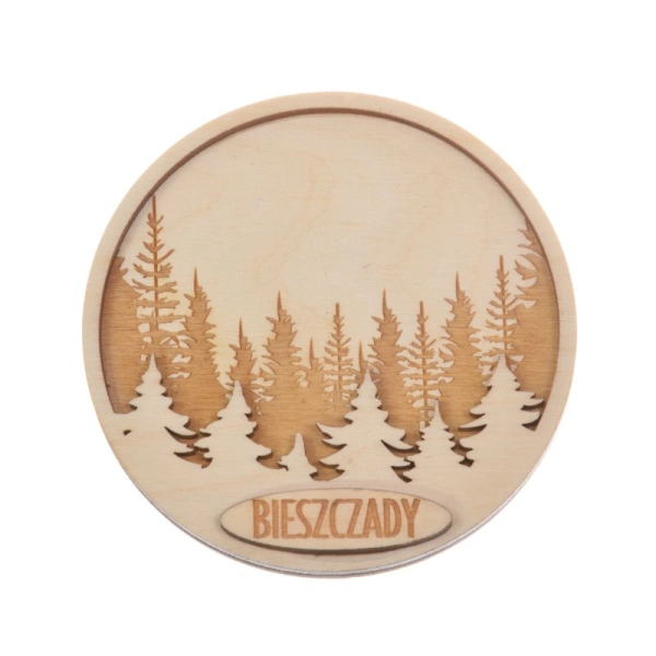 Magnes Koło leśne choinki N2 - grawer