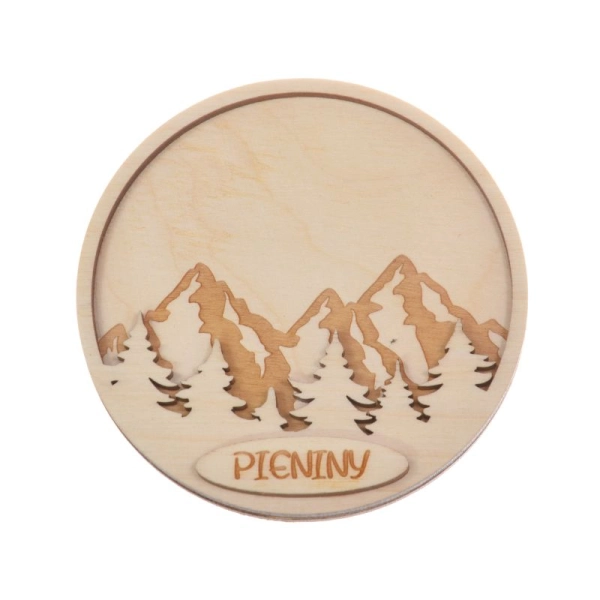 Magnes Koło leśne choinki - grawer