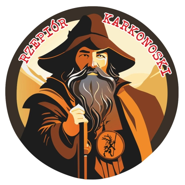 Drewniany magnes Rzepiór Karkonoski