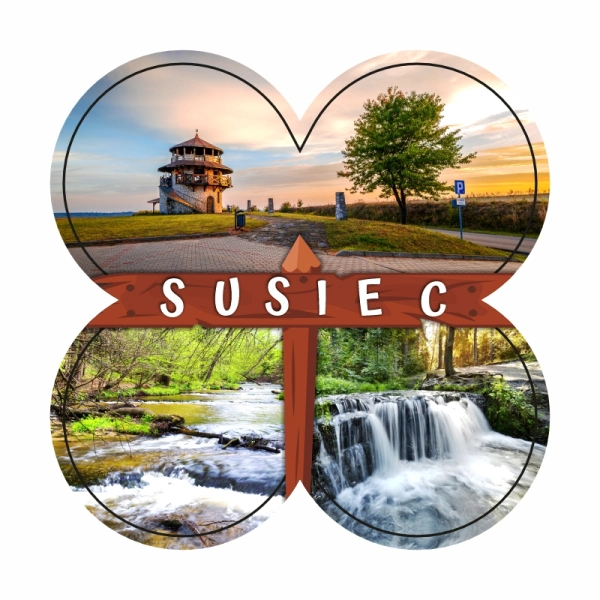 Drewniany magnes Kolaż N3