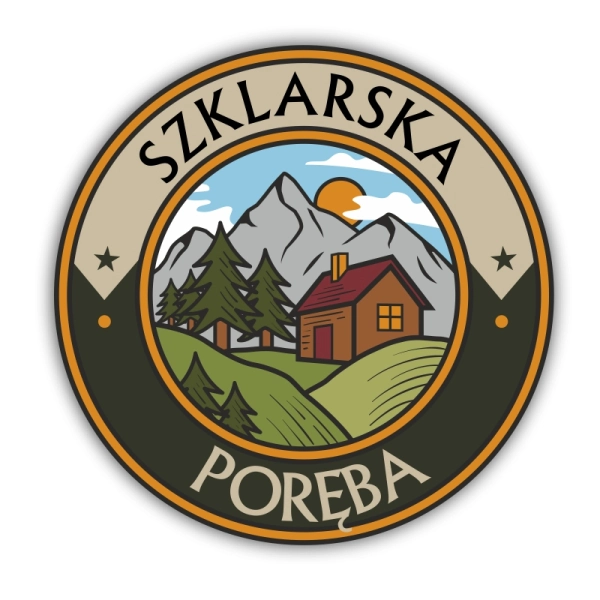 koło z motywem gór