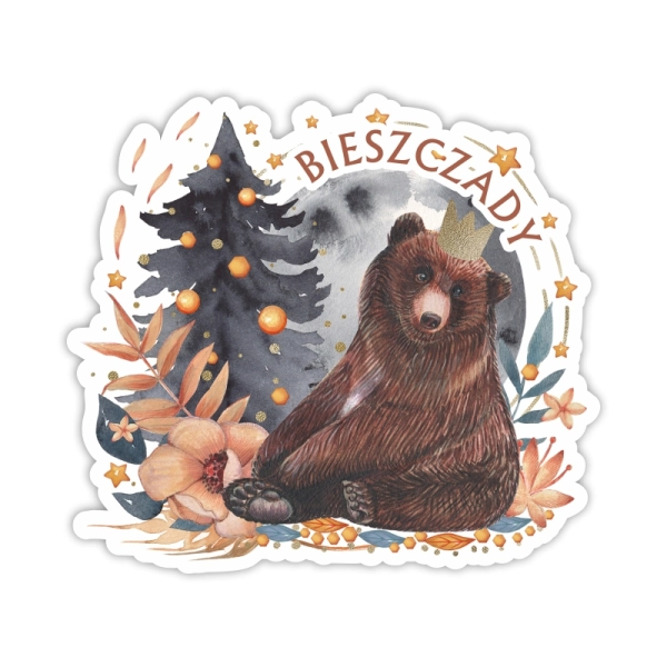 siedzący niedzwiedz akwarelowy